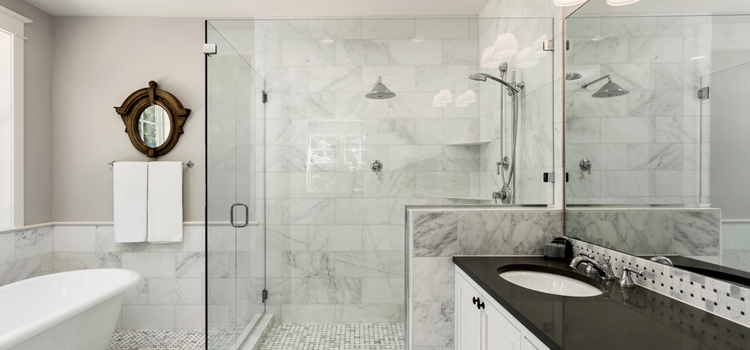 bathroom shower door installation in Alta Sierra
